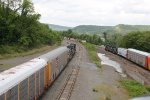 NS trains exiting Enola yard